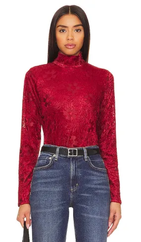 1. STATE Longsleeve Turtleneck in Red