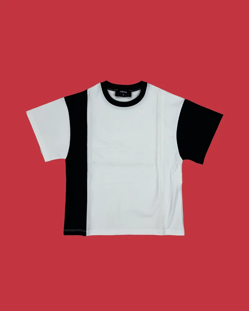 10Y - Block T-shirt in Black/White Sample