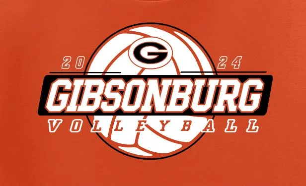 2024 Gibsonburg Volleyball Basic Long Sleeve T-Shirt DESIGN 1