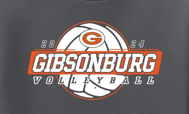 2024 Gibsonburg Volleyball Basic Long Sleeve T-Shirt DESIGN 1