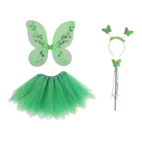 4pcs Green Fairy Dress Up set