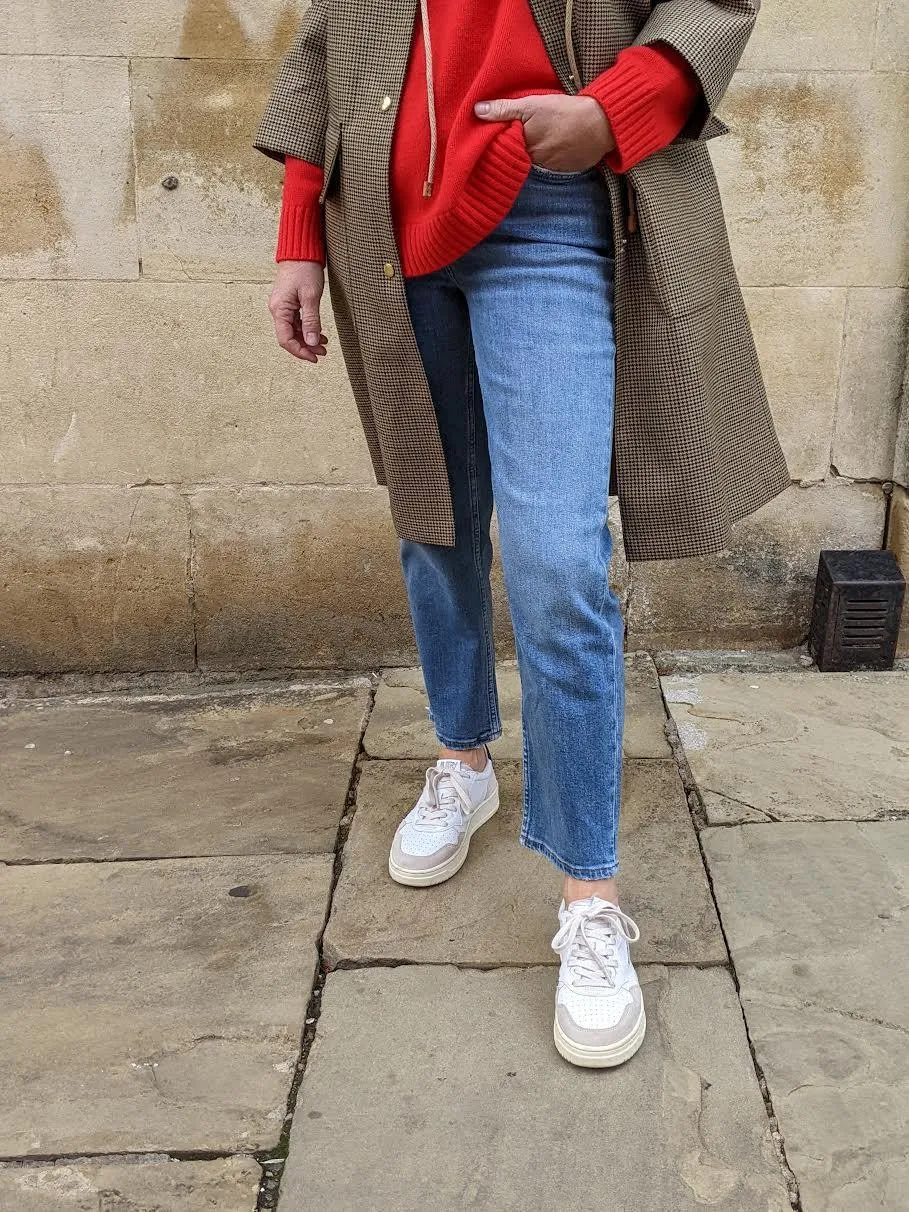 70s Stovepipe Classic Faded Blue Jeans