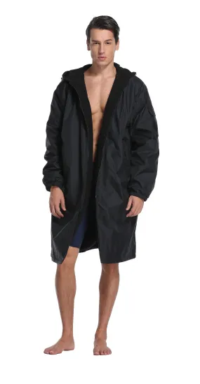 Adoretex Unisex Water Resistant Swim Parka for Adults and Kids Black Lining (PK005)