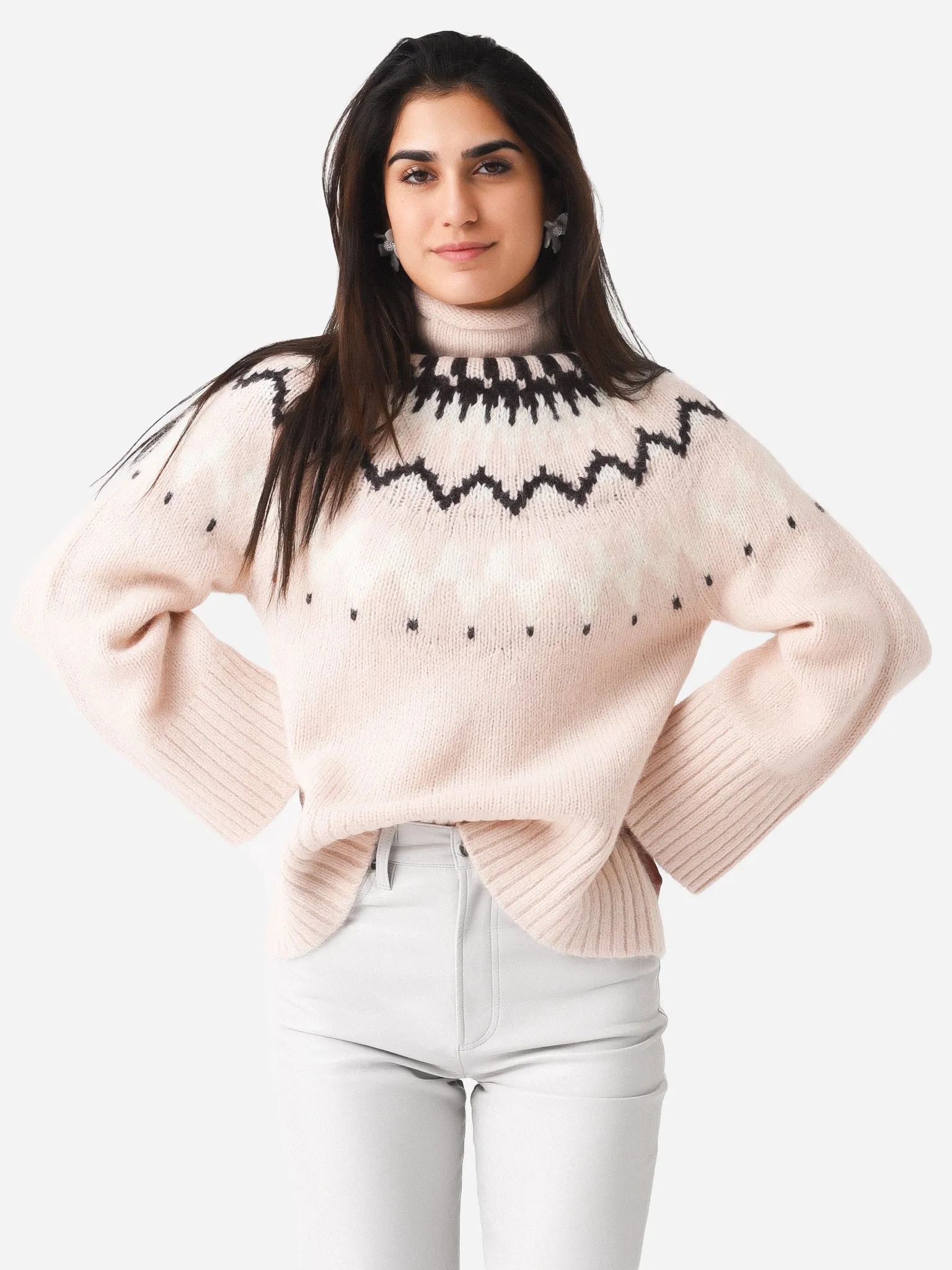 ALC Women's Ruby Fair Isle Turtleneck Sweater