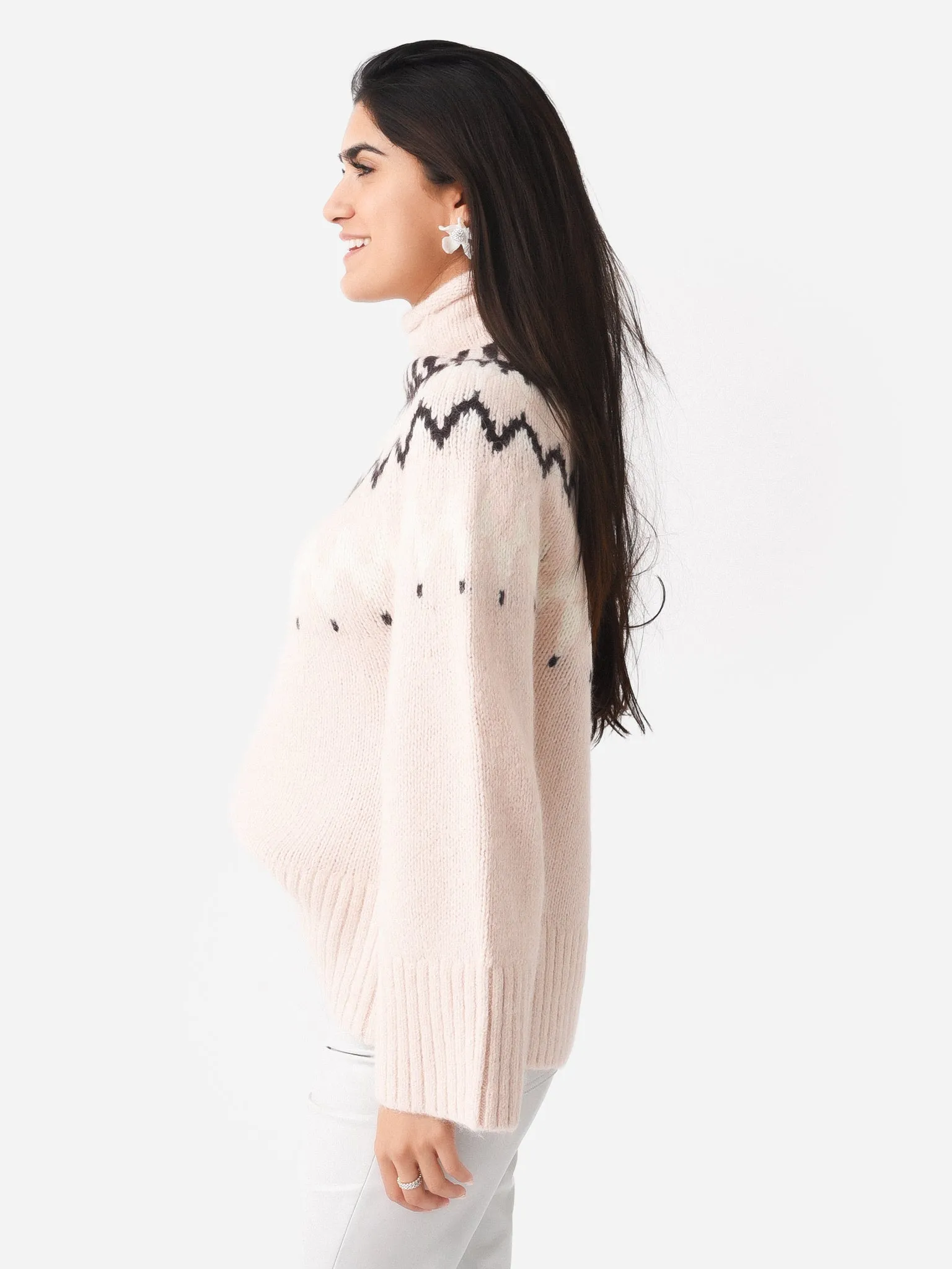 ALC Women's Ruby Fair Isle Turtleneck Sweater