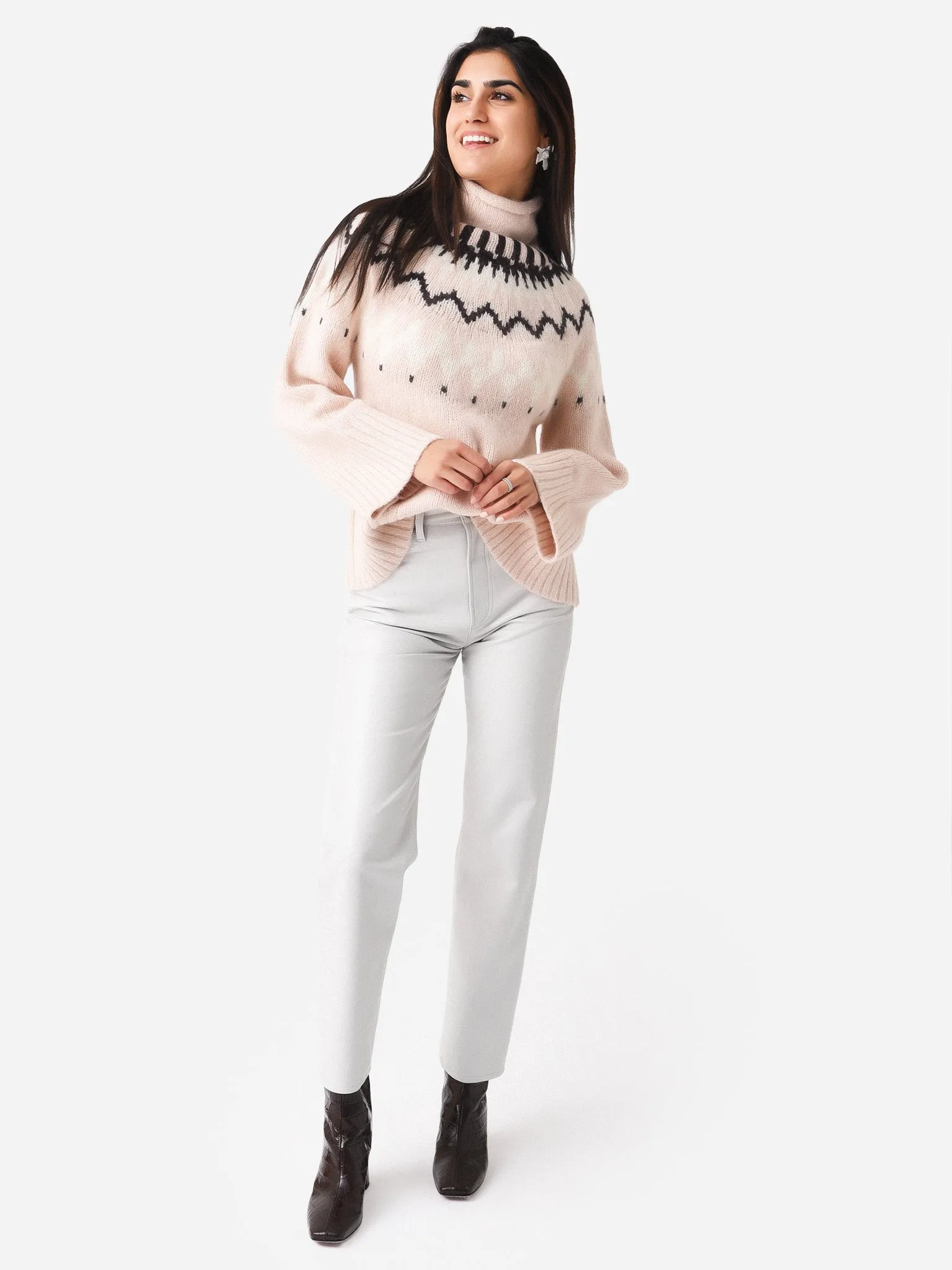 ALC Women's Ruby Fair Isle Turtleneck Sweater