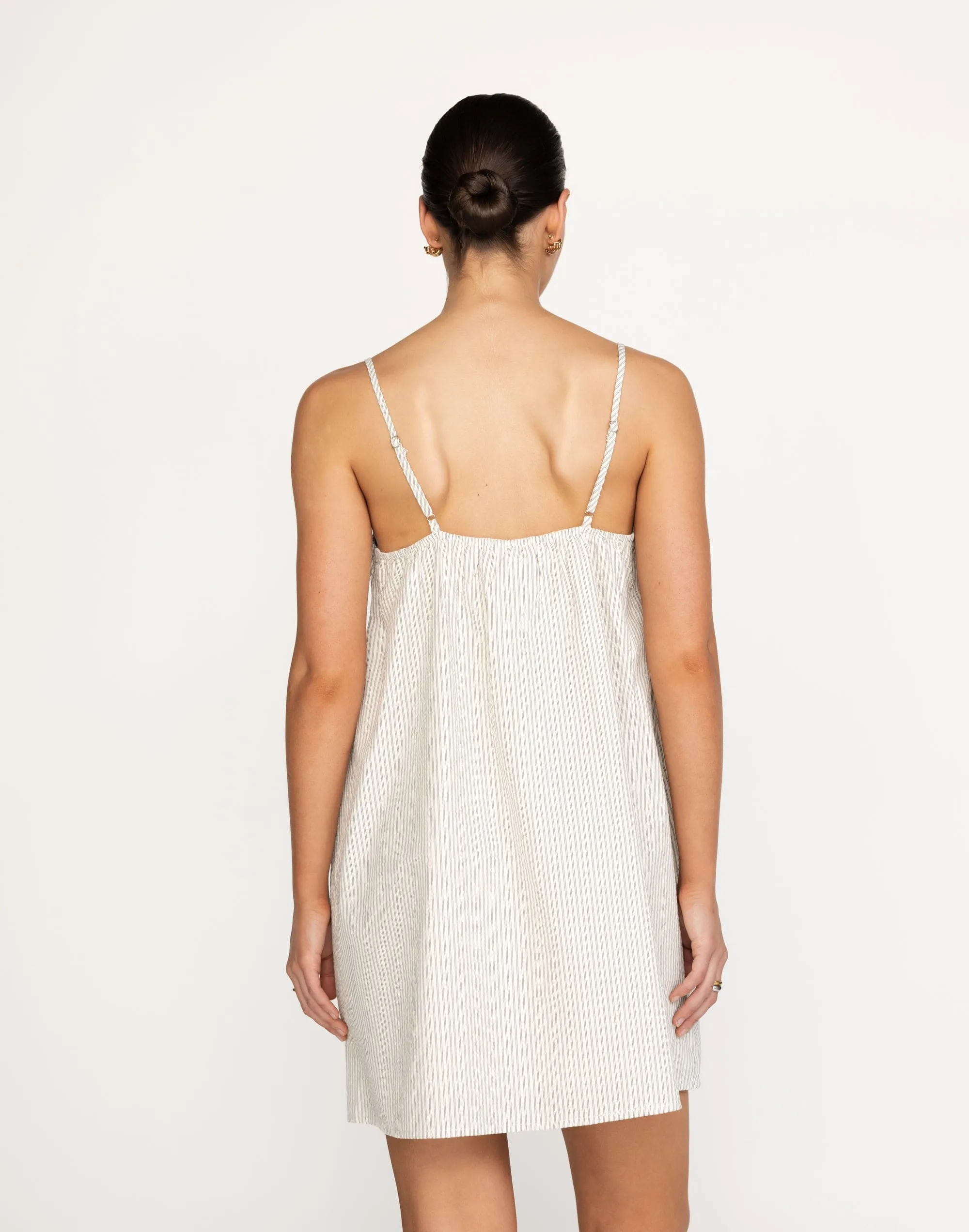 Ally Mini Dress (Stripe)