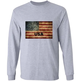 American Flag -- LS Ultra Cotton T-Shirt