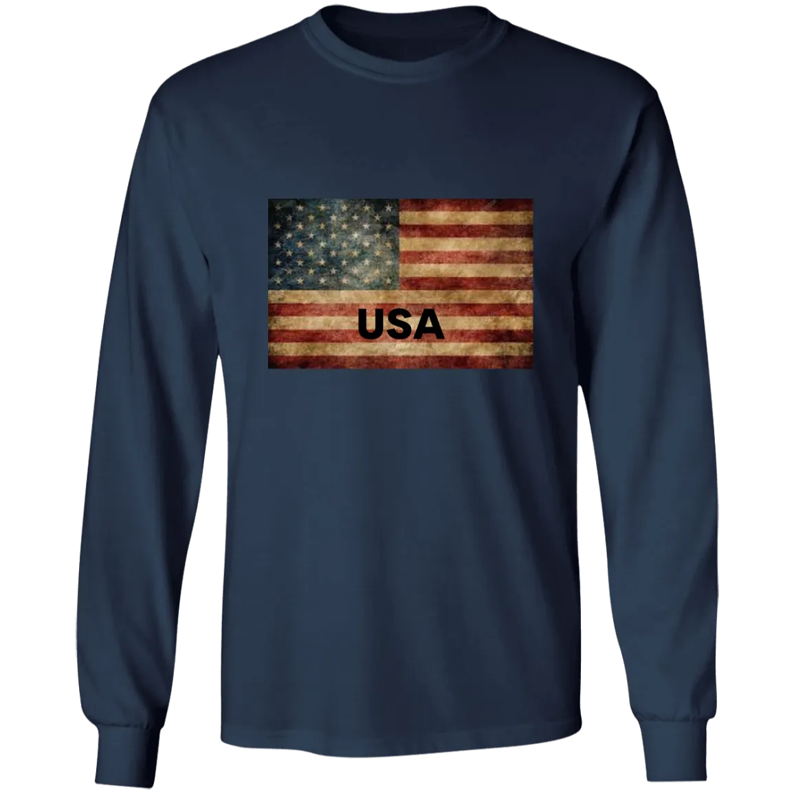 American Flag -- LS Ultra Cotton T-Shirt