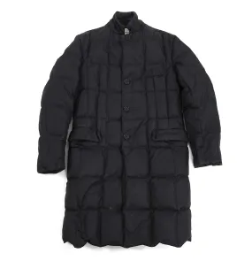 Aspesi Black Long Black Quilted Down Puffer Parka Jacket - L