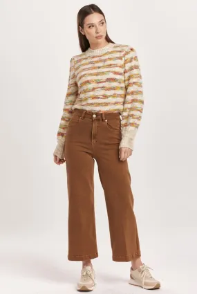 AUDREY  SUPER HIGH RISE CROPPED JEANS