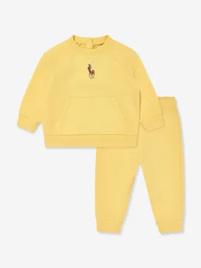 Baby Girls Logo Tracksuit in Yellow