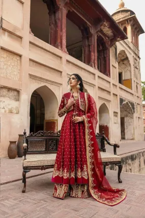 Basit Sipra - MUMTAZ MAHAL D04 - Silk & Organza - 3 Piece