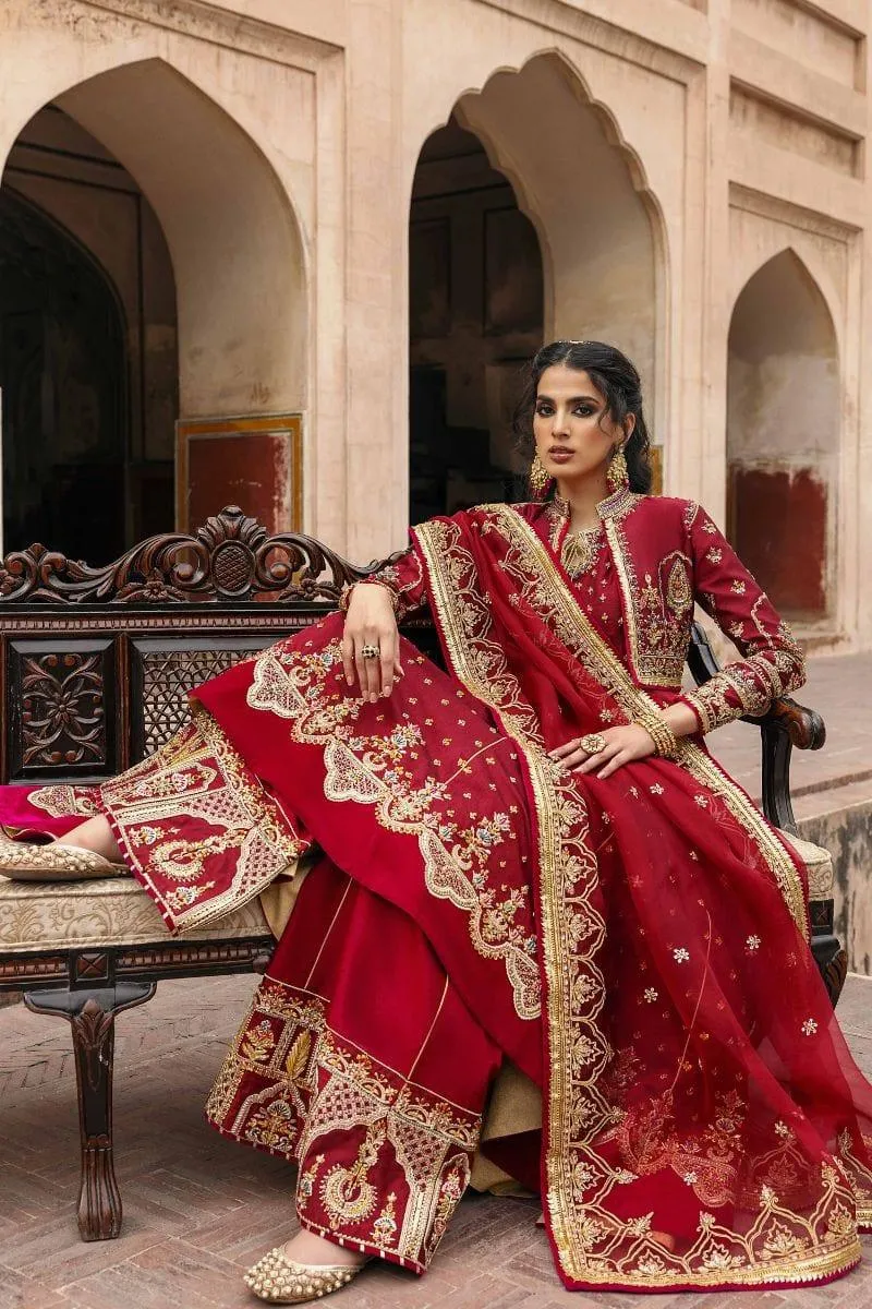 Basit Sipra - MUMTAZ MAHAL D04 - Silk & Organza - 3 Piece