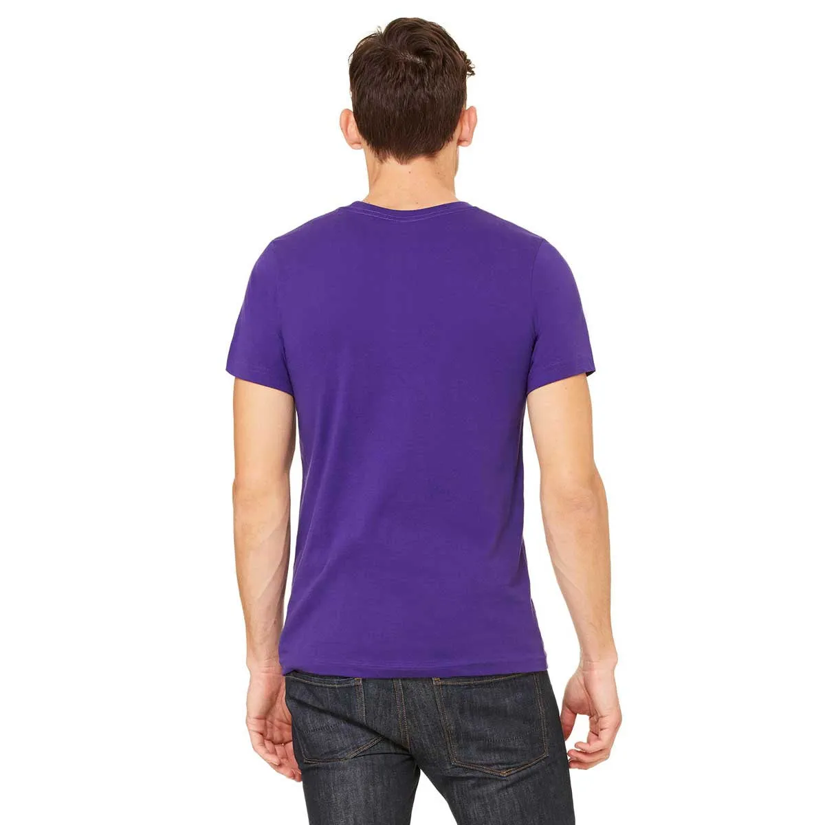 Bella   Canvas Unisex Team Purple Made in the USA Jersey Short-Sleeve T-Shirt