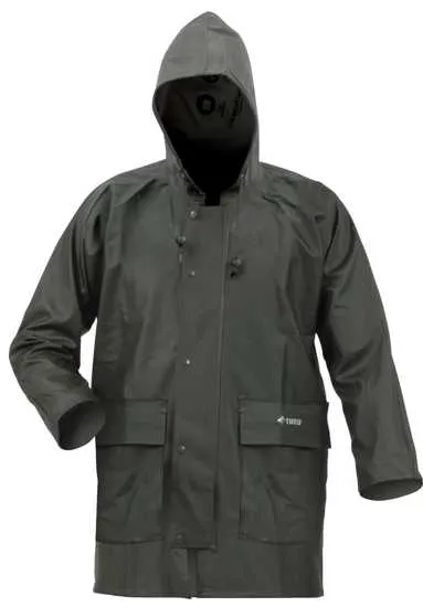 Bison, Premium Weight PVC Parka (Each) - Green - Size: 5XL