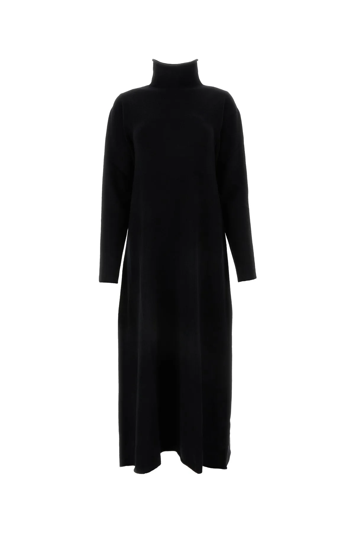 Black cashmere sweater dress