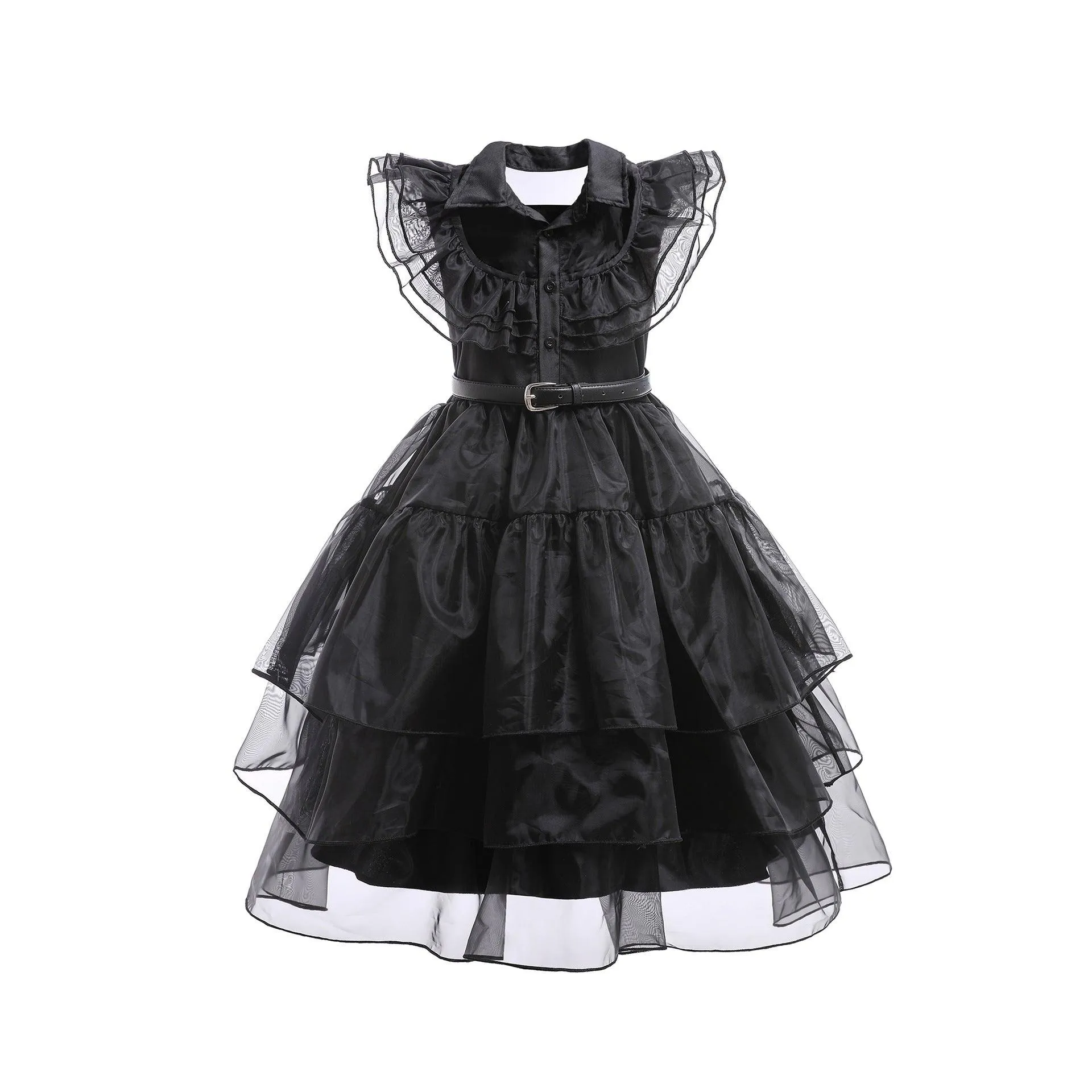 Black Dress Cosplay Clothing Girls