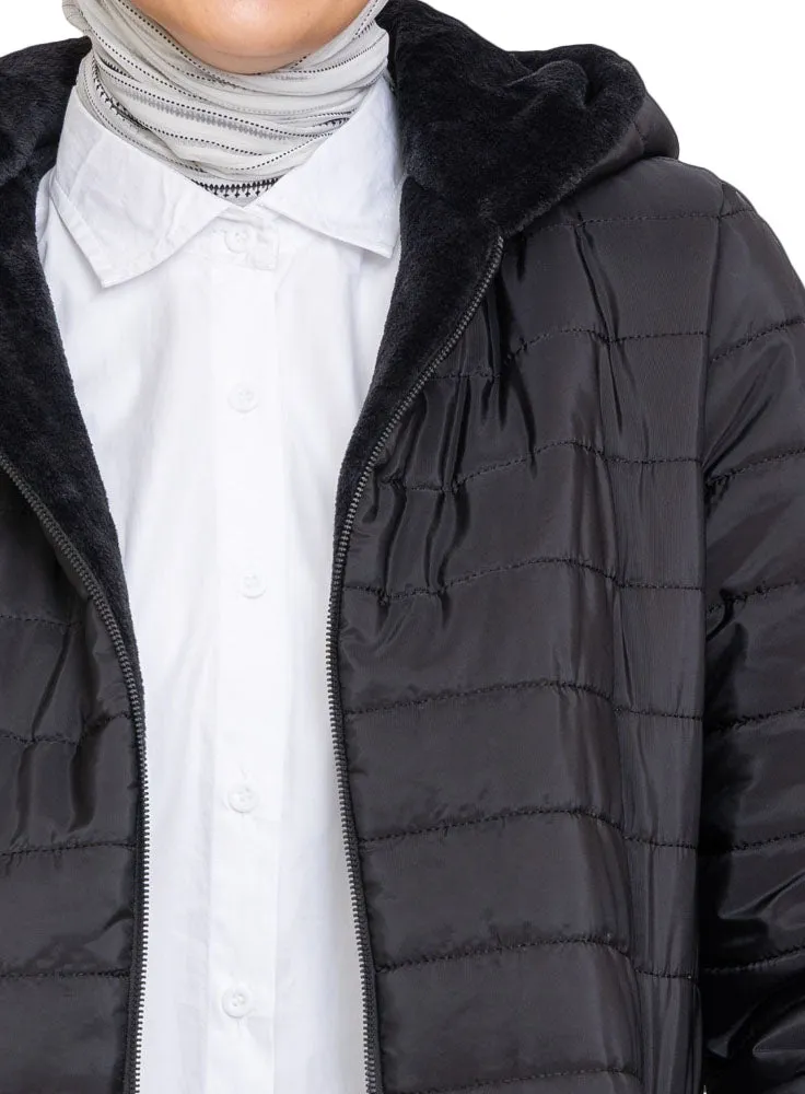 Black Long-Double Face Jacket