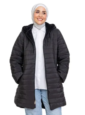 Black Long-Double Face Jacket
