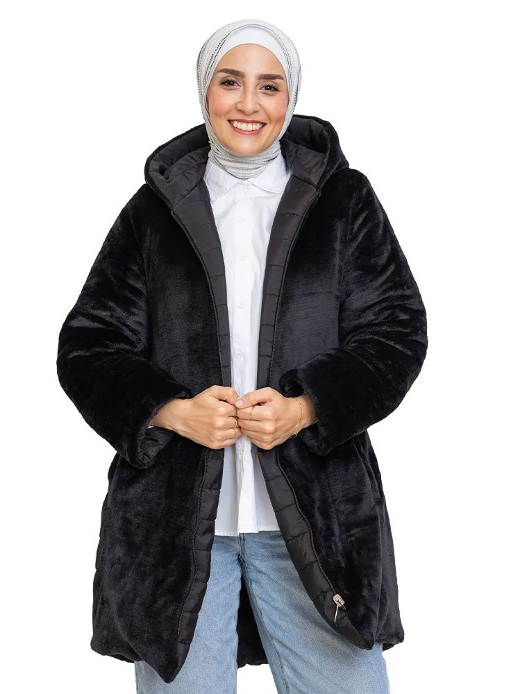 Black Long-Double Face Jacket
