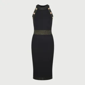 Black Shimmery Sheath Dress