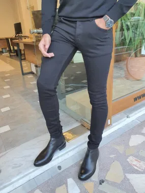Blake Slim Fit Black Pants
