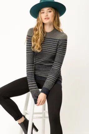 Blue & Grey Stripe Sweater
