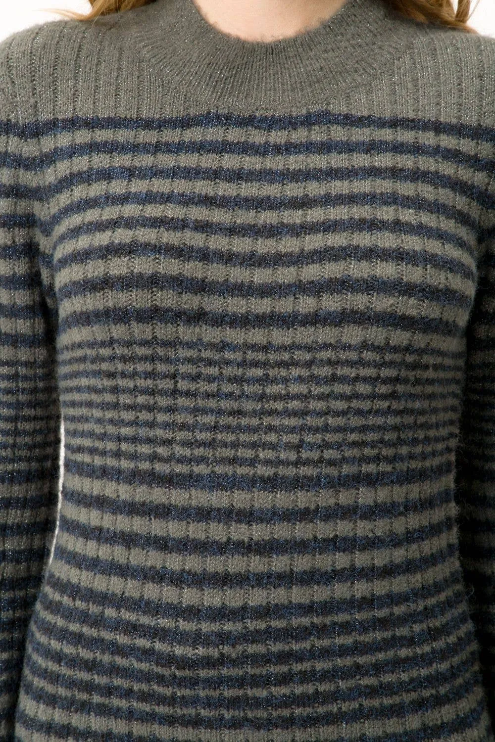 Blue & Grey Stripe Sweater