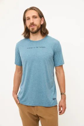 Braille T-Shirt: Blue Grey
