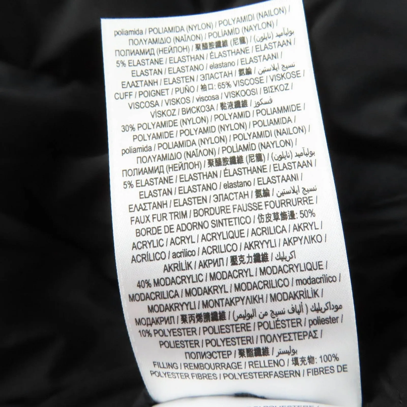 Burberry Nylon Hooded Down Coat Black