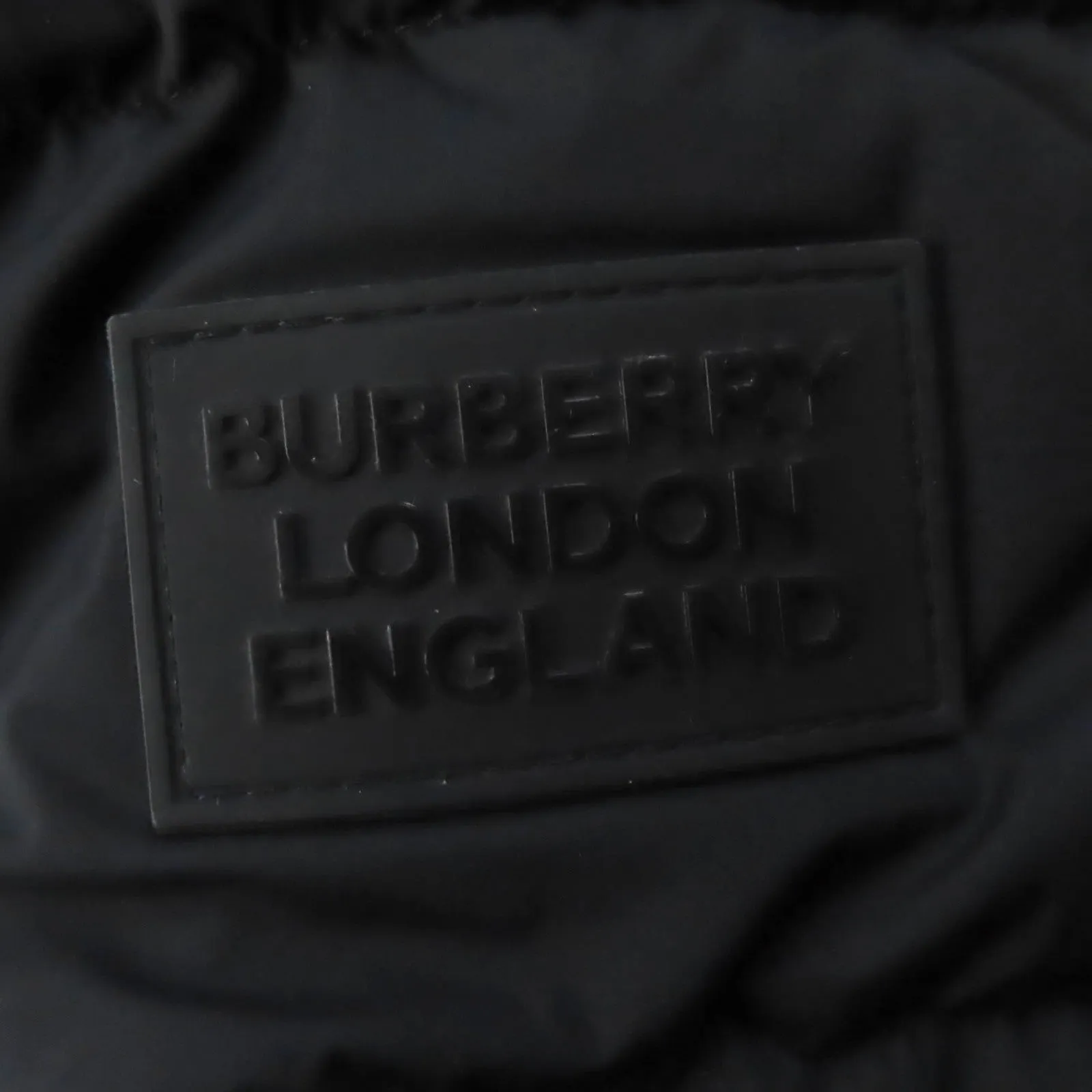 Burberry Nylon Hooded Down Coat Black