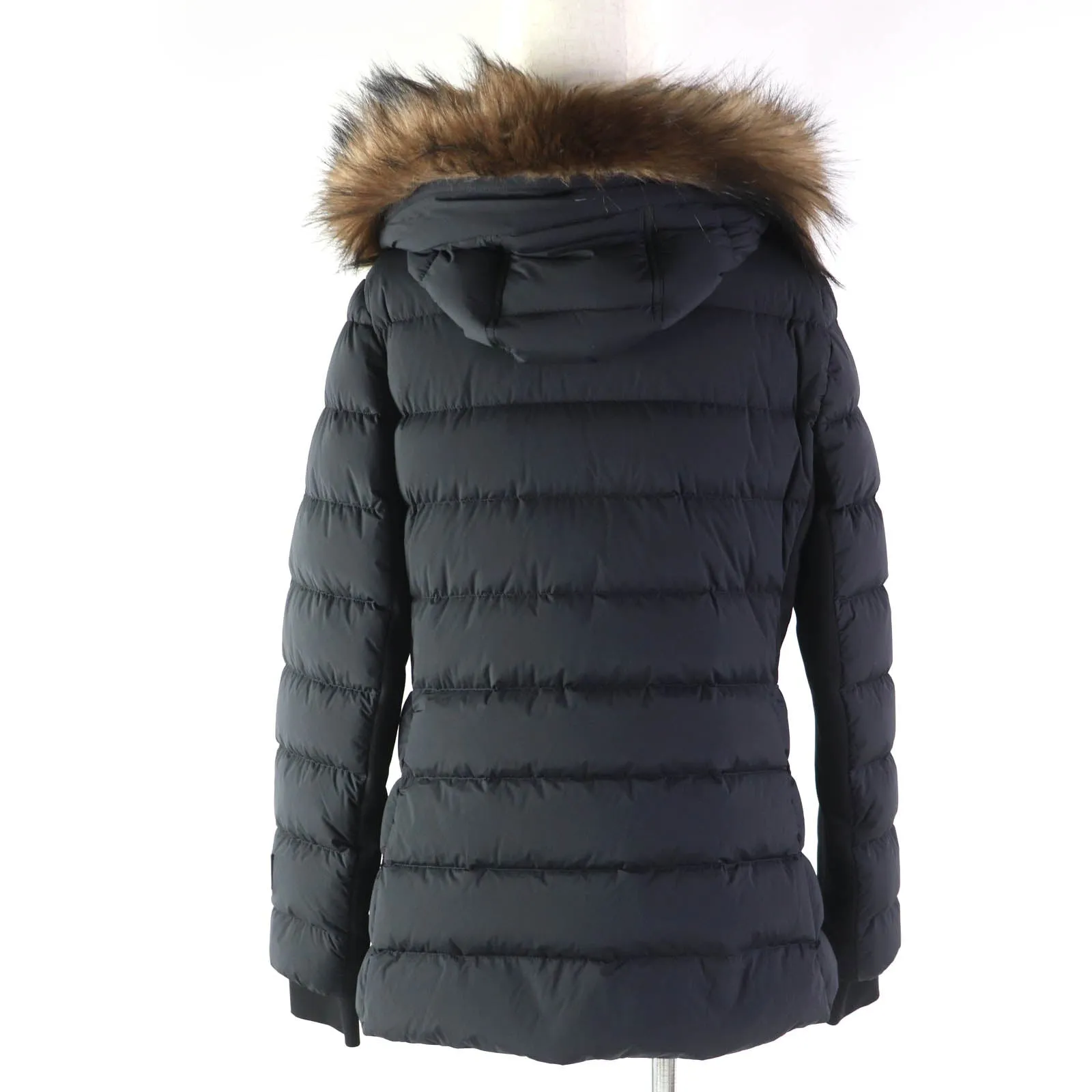 Burberry Nylon Hooded Down Coat Black