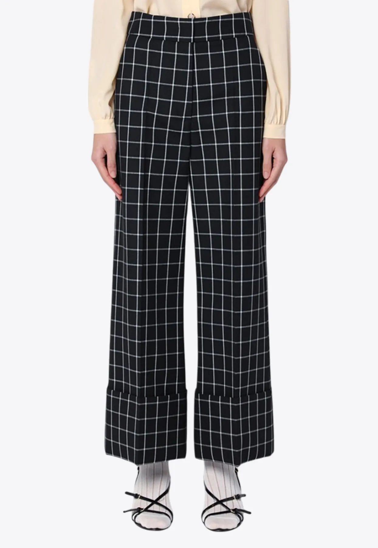 Checked Tailored Pants