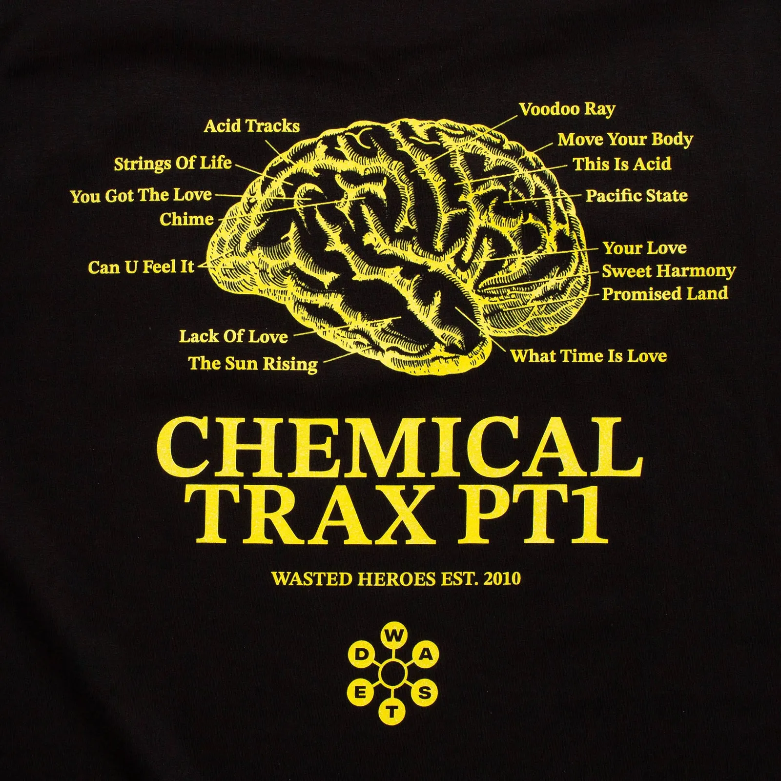 Chemical Trax PT1 Back Print - Tshirt - Black