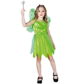 Children Green Fairy Tinkerbell Costume