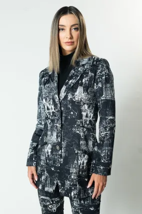 CITYSCAPE Classic Long-Line Blazer