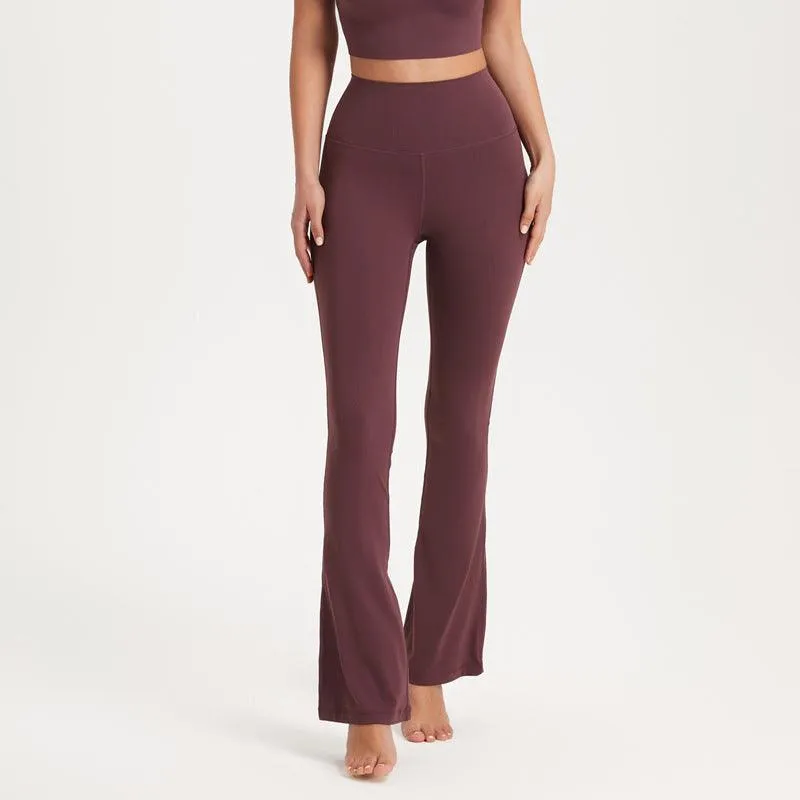 Coat High Waist Slimming Hip Raise Dance Sports Wide Legs Yoga Pants