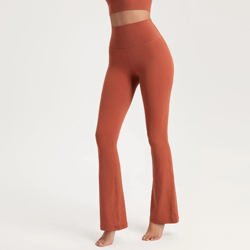 Coat High Waist Slimming Hip Raise Dance Sports Wide Legs Yoga Pants