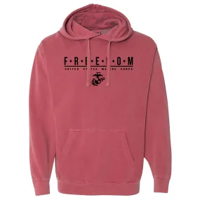 Comfort Colors USMC Freedom Crimson Hoodie (Captain's Special)