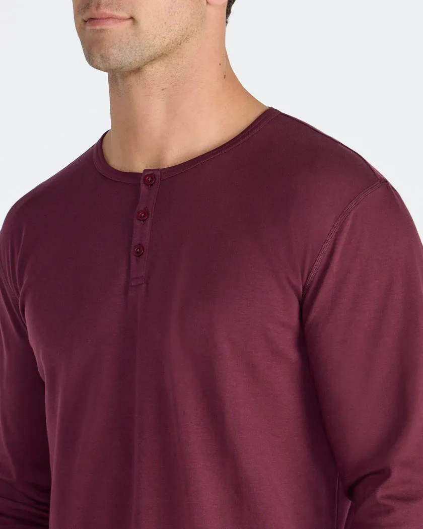 Cotton Long Sleeve Henley