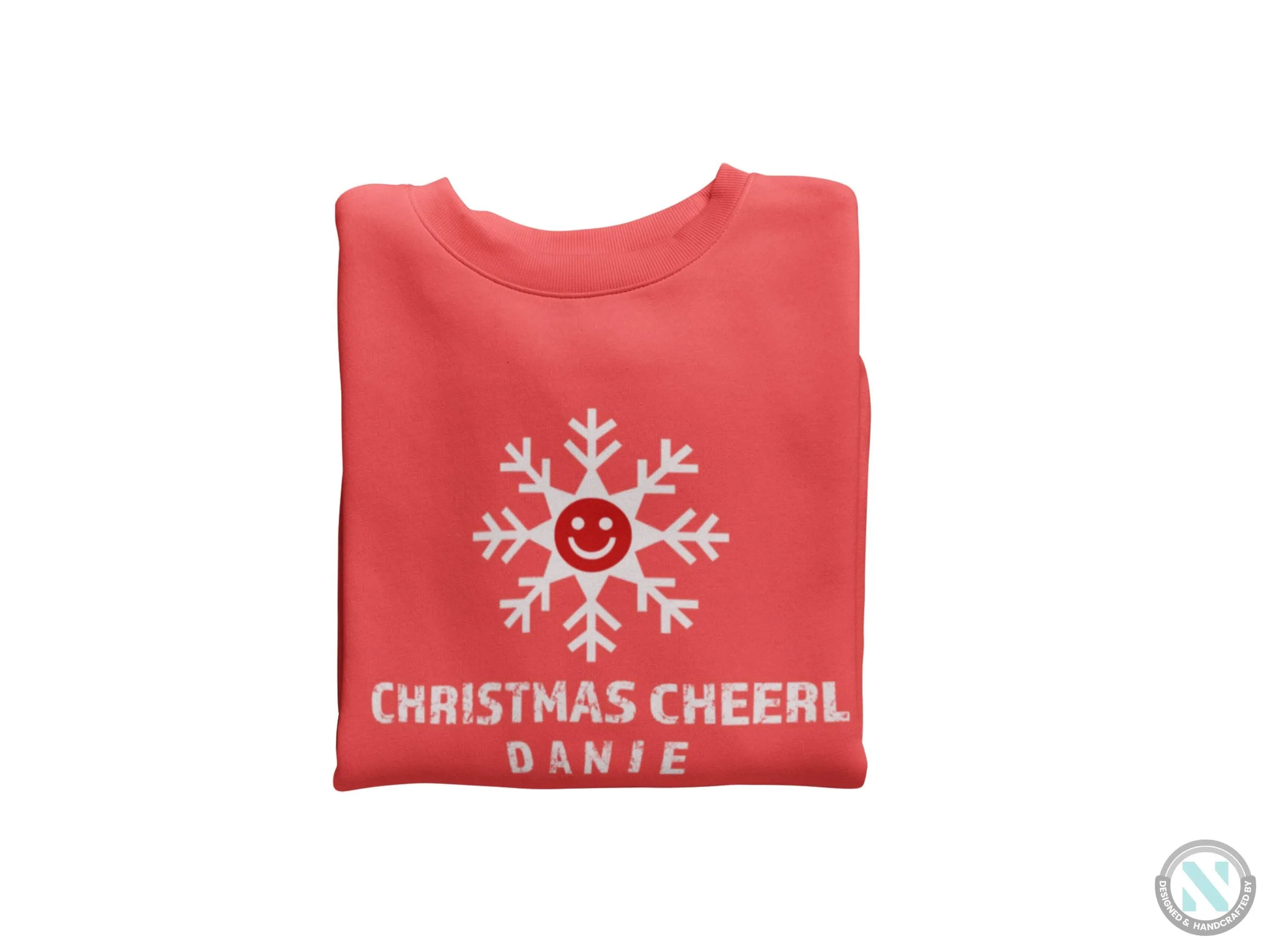 Custom Christmas Cheer Text Winter Sweatshirt for Toddler Boys