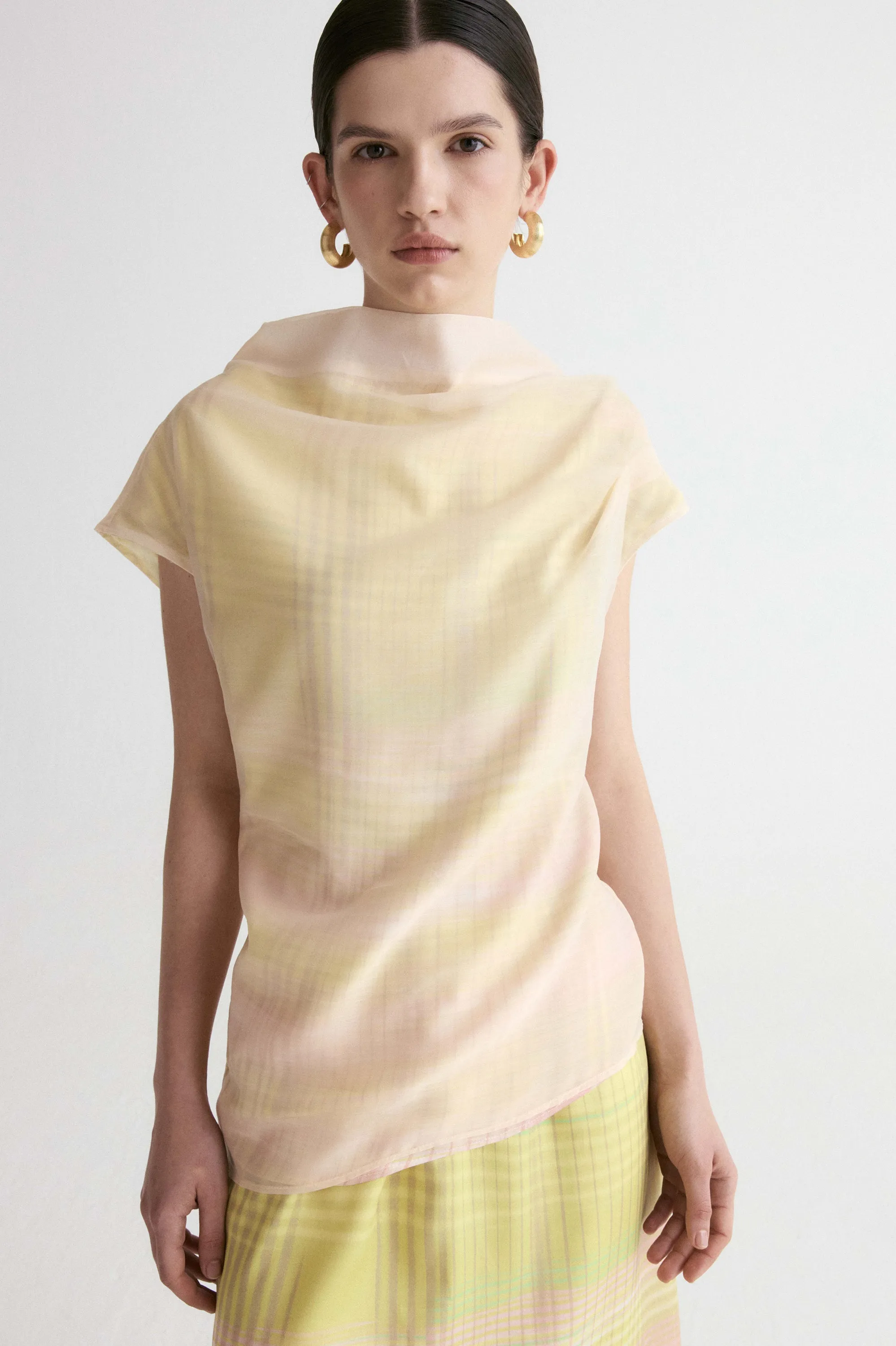 Daffodil Draped Layer Top