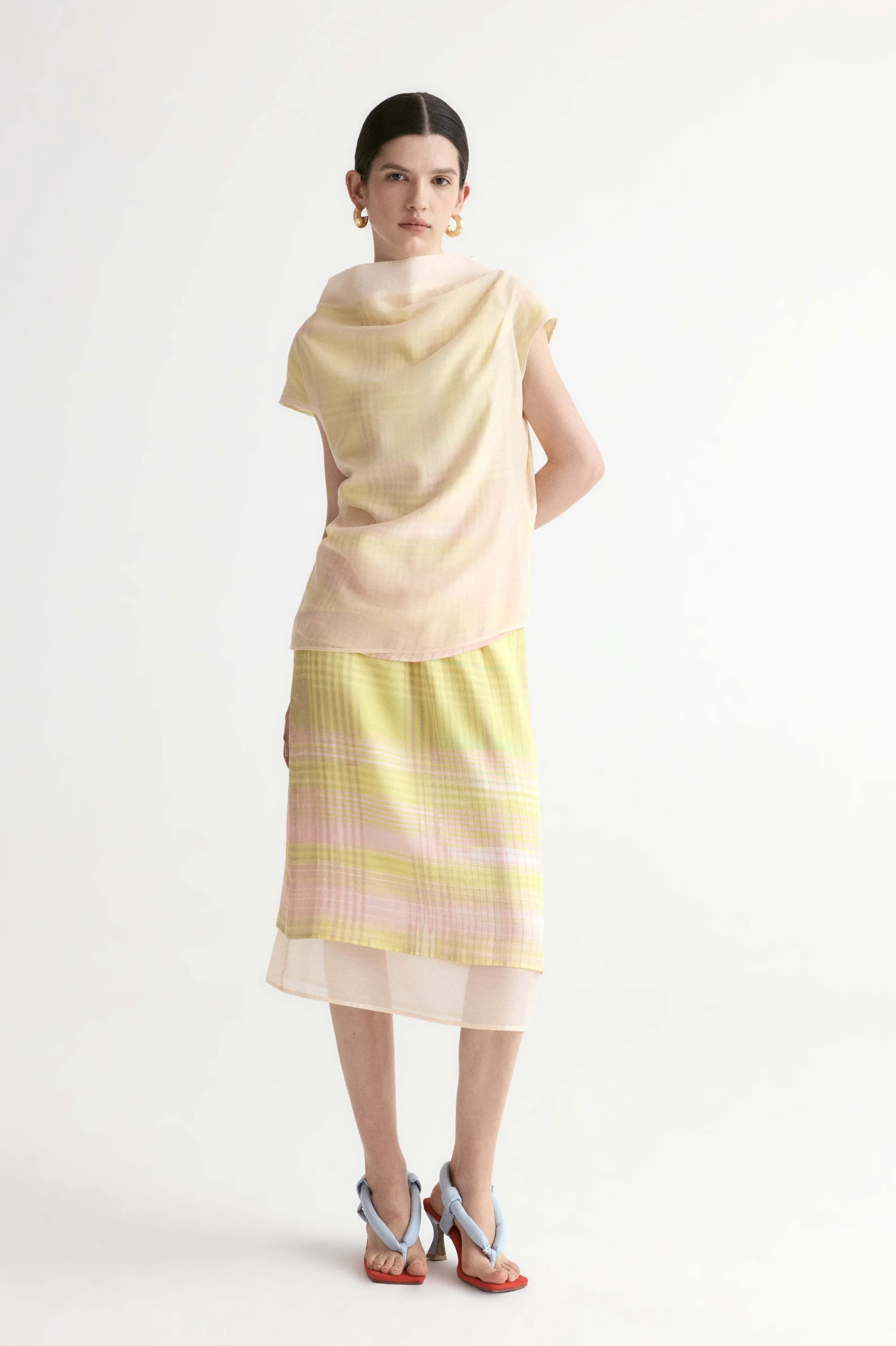 Daffodil Draped Layer Top