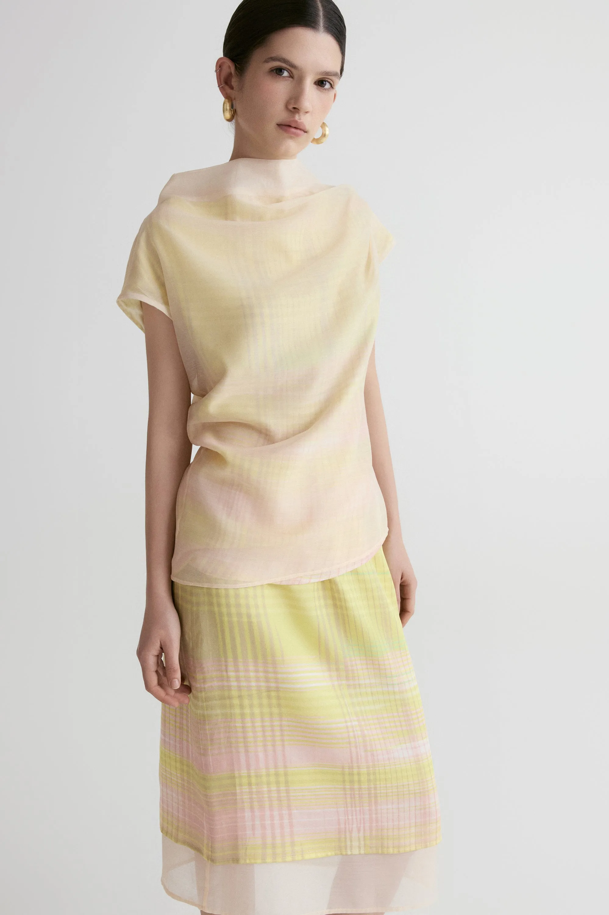 Daffodil Draped Layer Top
