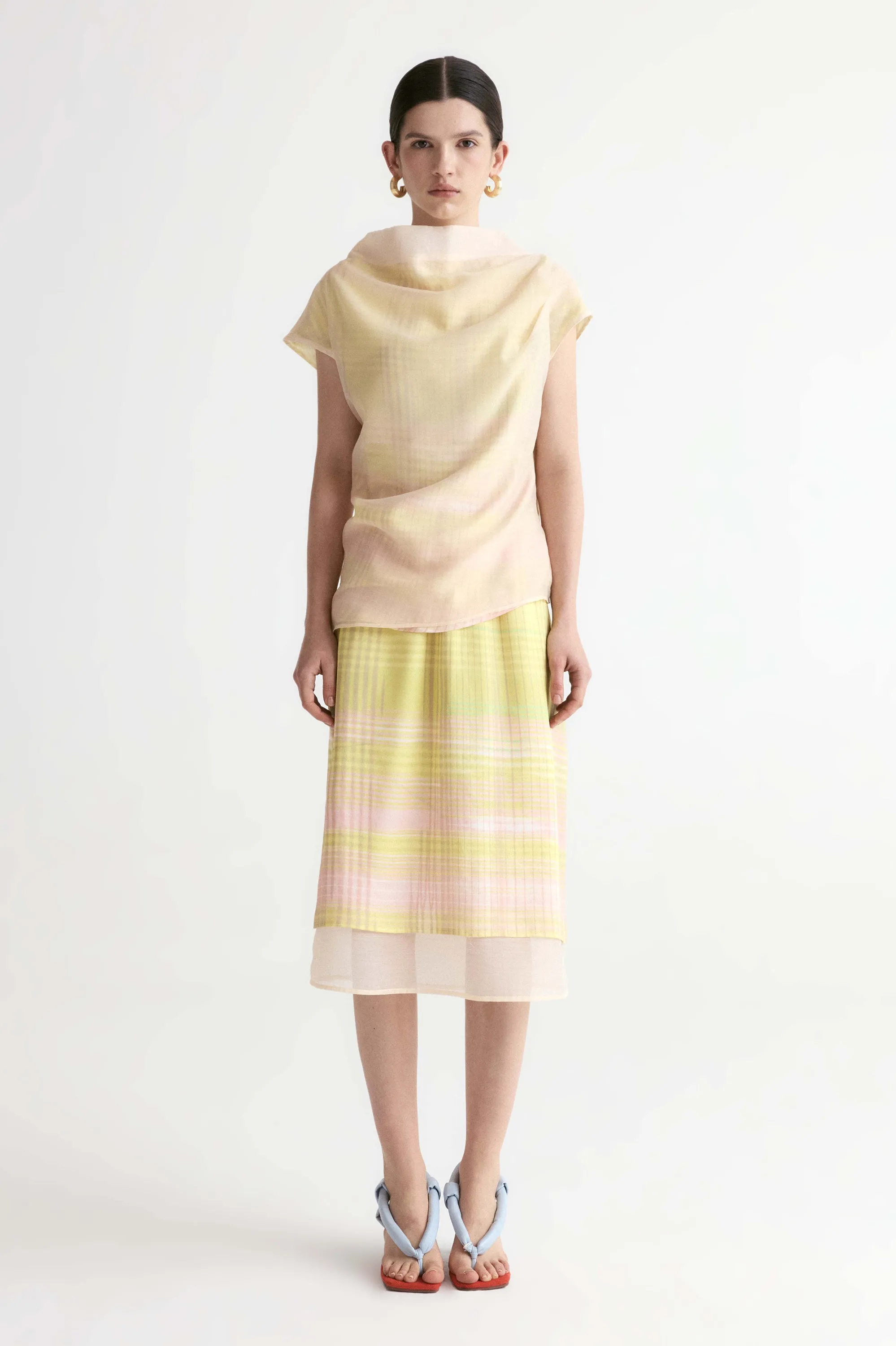 Daffodil Draped Layer Top