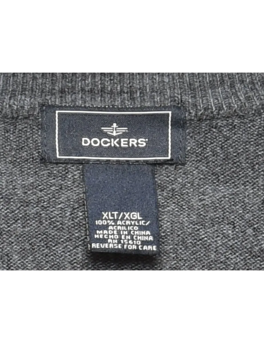 Dark Grey Dockers Jumper - XL