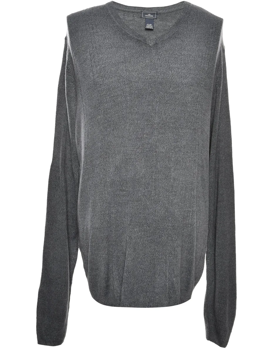 Dark Grey Dockers Jumper - XL