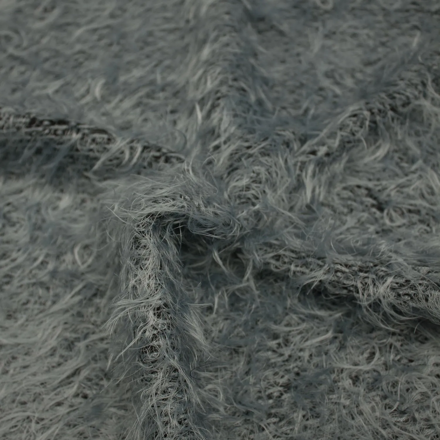 David Grey-Green Fake Fur