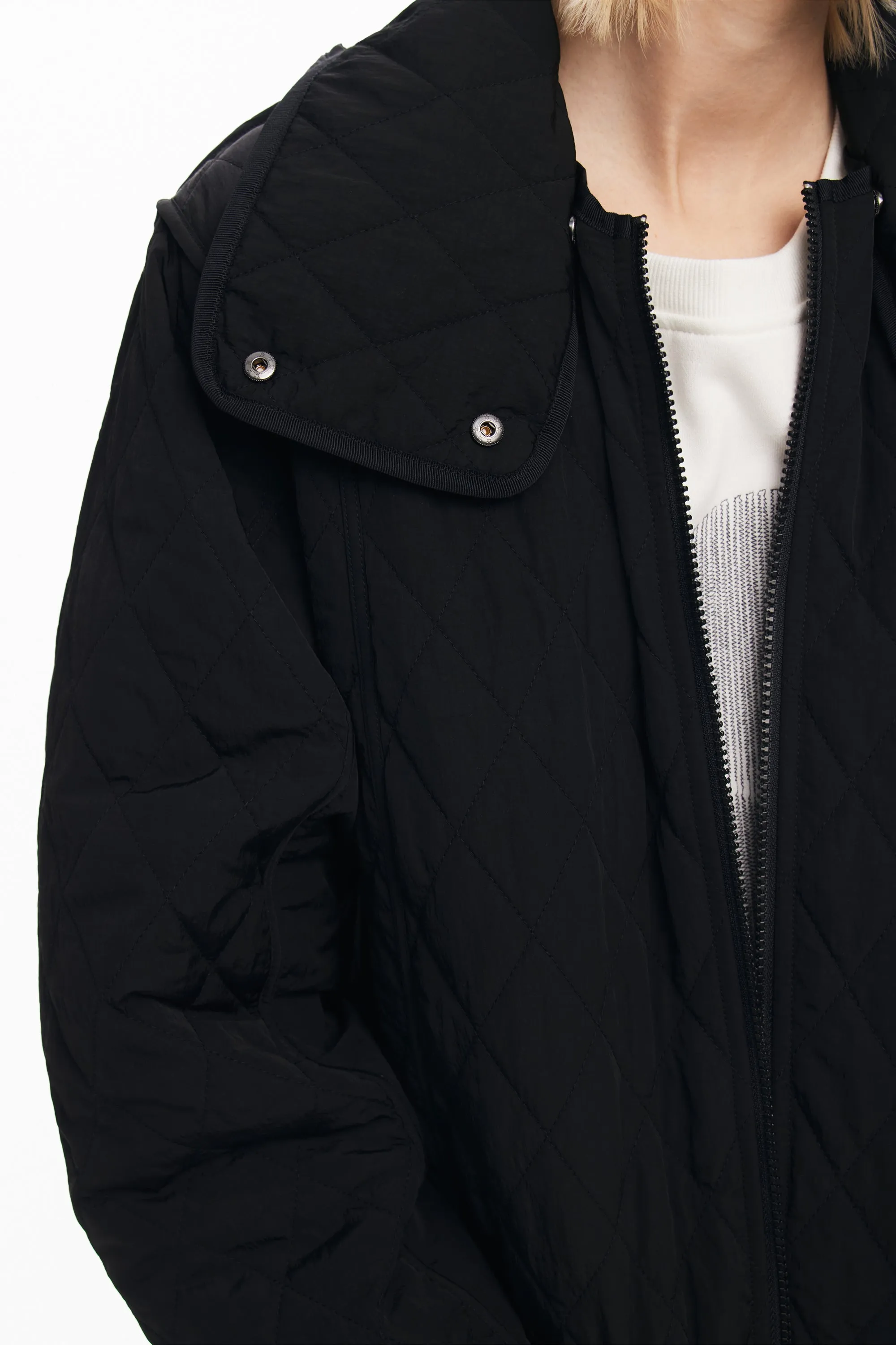 Desigual Reversible long padded coat